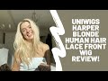 NEW UNIWIG! Uniwigs Harper Blonde Human Hair Lace Front Wig