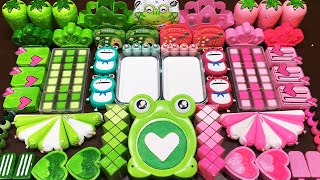 Pink Vs Green Slime Mixing Random Into Piping Bag Slime I Relaxing Slime Videotom Slime