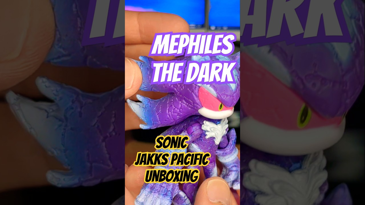 😈Mephiles the Dark Sonic Jakks Pacific Figure! #sonicfigures #jakkspacific #youtubeshorts
