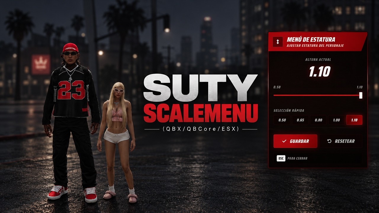 Scale Menu Fivem Script Scale Menu FiveM Script (QBX/QBCore) - YouTube
