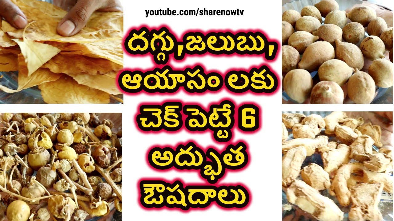 Home remedies for cough, cold and breathlessness Daggu , jalubu