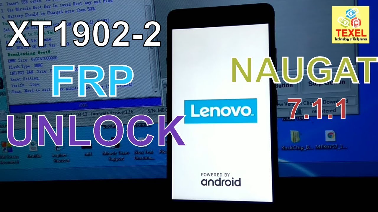 Lenovo k8 plus XT1902-2 FRP (Google Account) Remove with Miracle Box