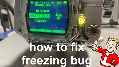 How to fix freezing bug on die-cast pip boy replica