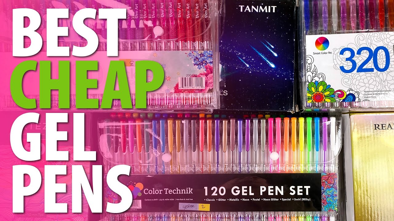 Shuttle Art 120 Unique Colors (No Duplicates) Gel Pens Colored Gel Pen Set  for Adult Coloring Books Art Markers