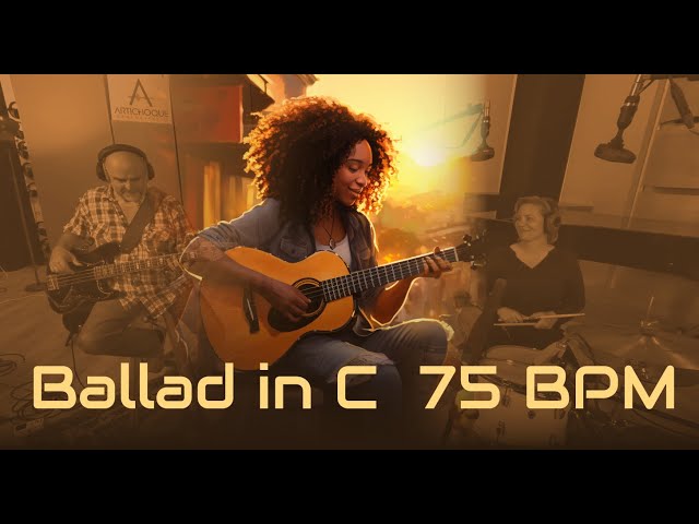 Ballad in C, 75 BPM Live Jam Track