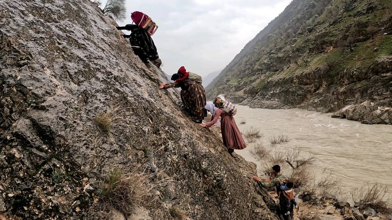 Making Breakfast in Mountain Hut: Bakhtiari Nomads of IRAN 2023