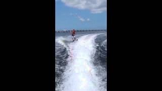 June 6 2014 Mark Michael Gharbi Waterskiing on Manatee River, Palmetto FL