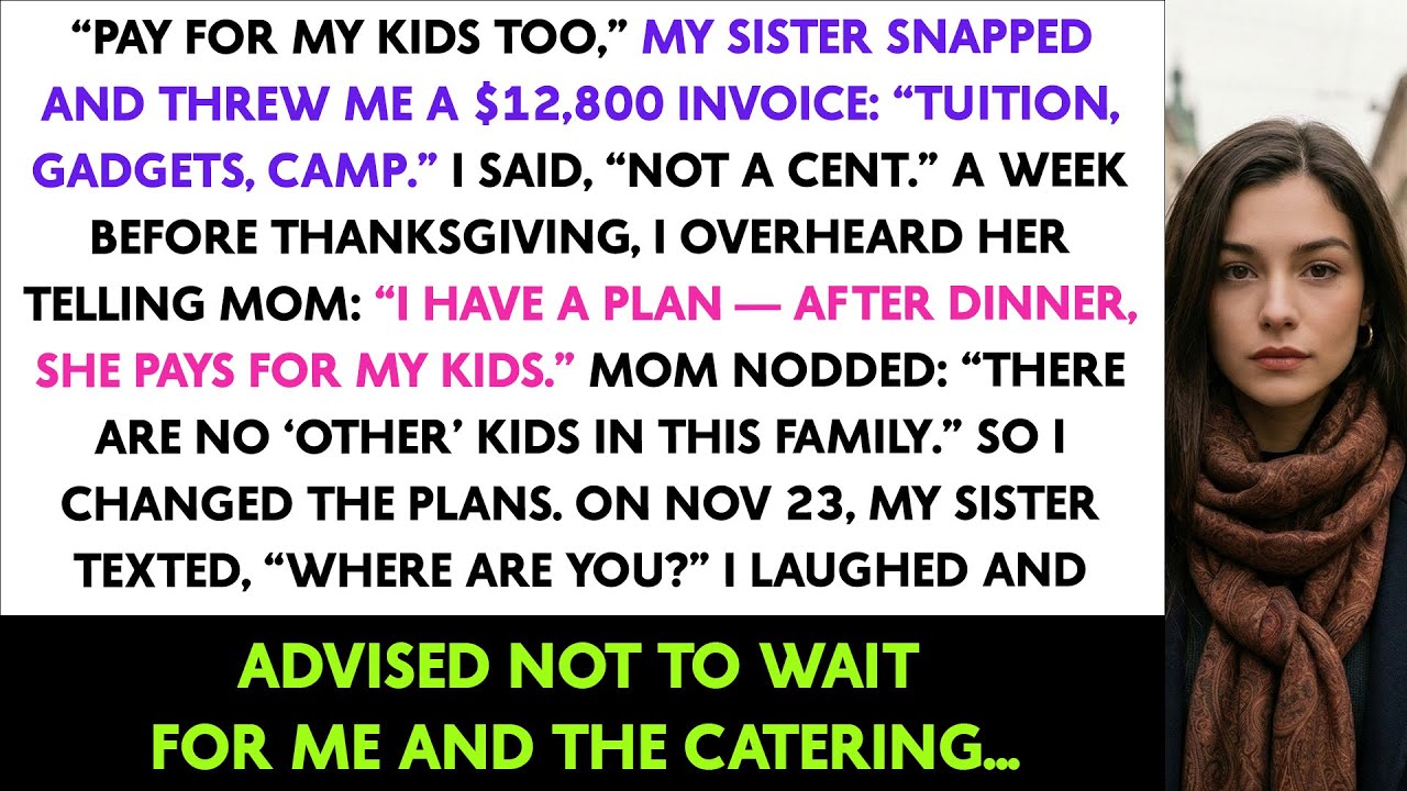 “Pay For My Kids Too” My Sister Snapped And Threw Me A $12,800 Invoice: “Tuition, Gadgets, Camp.”