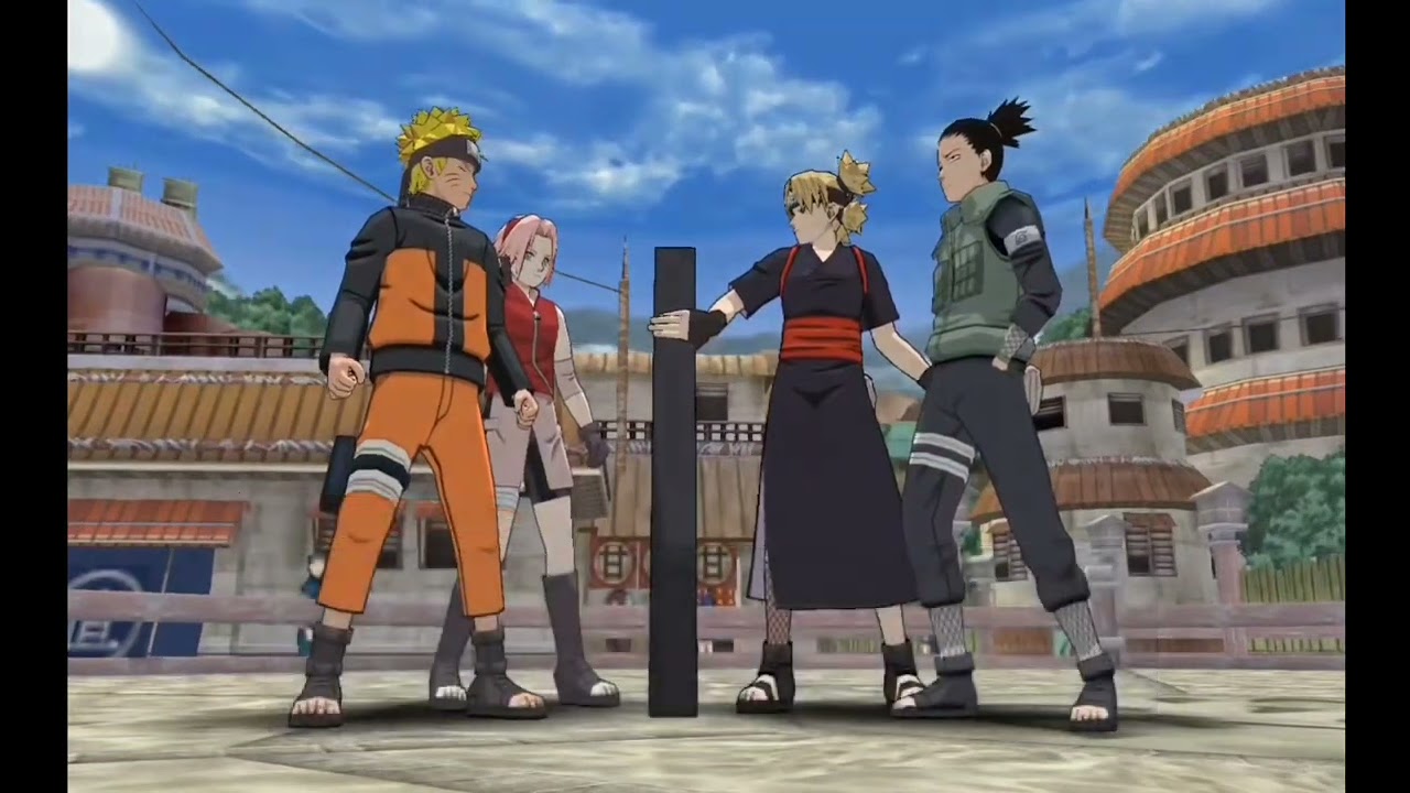 Naruto Clash of Ninja revolution 3 Full Gameplay: Naruto vs Temari & Shikamaru 