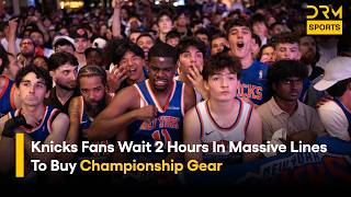 NBA Store Championship Merch Line New York Knicks Fans React To Historic Title | DRM Sports | ZO1A