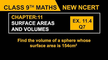 Class 9 Maths | Chapter 11 | Surface Areas and Volumes | Ex. 11.4 Q7