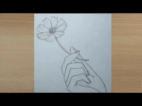 Video: How To Draw A Flower By Hand