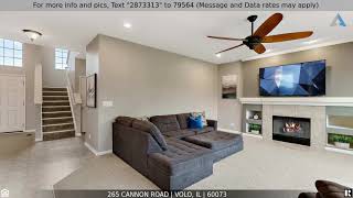 Priced at $379,000 - 265 Cannon Road, Volo, IL 60073