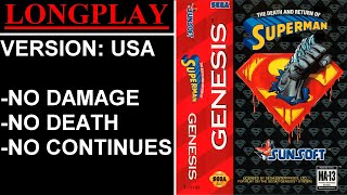 The Death and Return of Superman [USA] (Sega Genesis)  (Longplay)