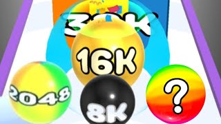 [ 2048 - 16K  Journey ] - Number Ball 3D Merge Games - gameplay walkthrough