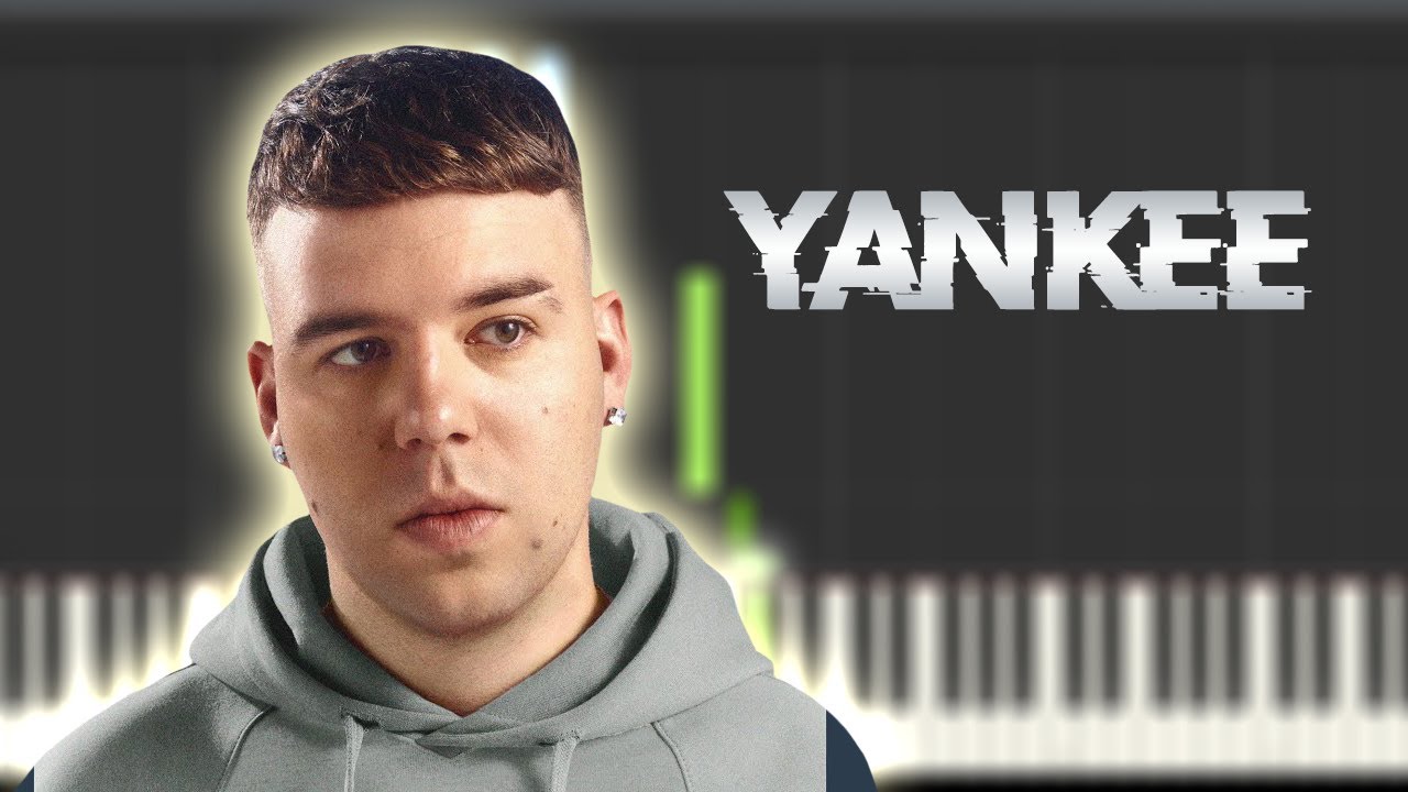 YANKEE - Quevedo | Instrumental Piano Tutorial / Partitura / Karaoke / MIDI