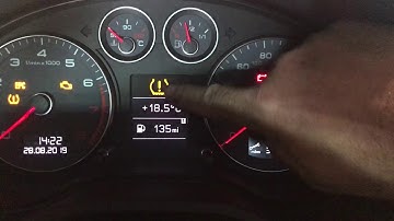 How to reset TPMS tyre pressure warning light on Audi vw group