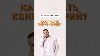 Комментарий в сочинении ЕГЭ | #русскийязык #егэпорусскомуязыку #школа