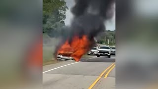 2 Union County high school students praised for helping woman escape vehicle before bursting into...