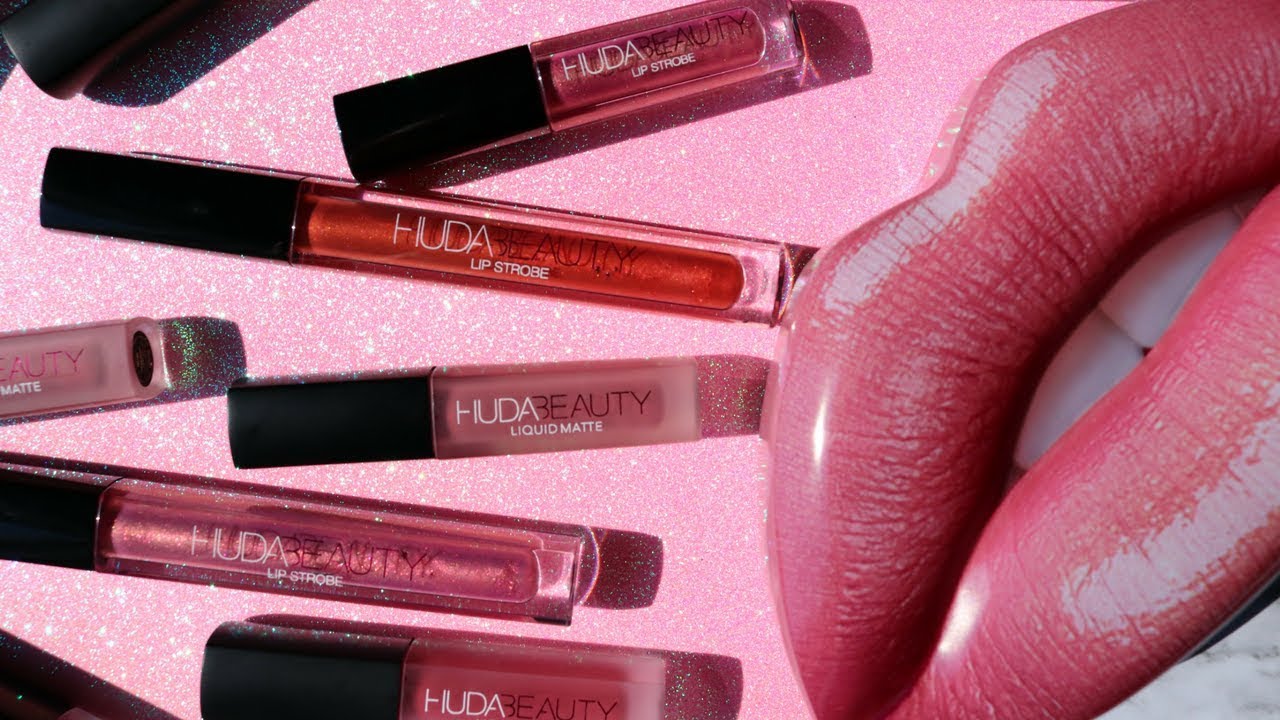 HUDA BEAUTY LIP STROBE SWATCHES: Mystical, Snobby, Boujee, Angelic | Review + Demo | Anna Kuruch
