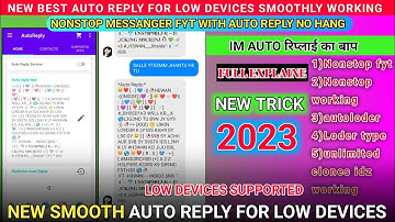 HOW TO USE AUTO REPLY IN NONSTOP FACEBOOK FYT||•NEW AUTO REPLY FACEBOOK FYTING TRICK 2023