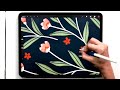 Paint Mother's Day Gouache Florals in Procreate