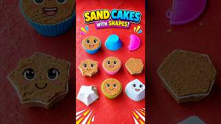 Satisfying Sand Cake Shapes 😍 ASMR Fun #shorts#asmr#satisfying #edit
