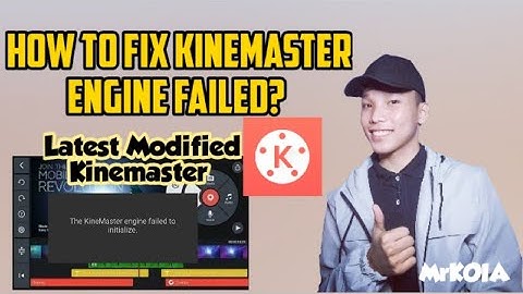 How to fix Kinemaster Engine Failed (tutorial vlog) 🫡