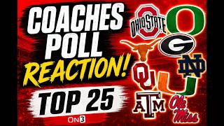 2026 Coaches Poll REACTION! Did They Get the Top 25 Right