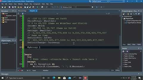 Delphi Pascal Programming