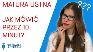 Matura ustna z polskiego - jak mówić przez 10 minut?! #maturaustna #matura2020 #matura