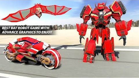 Flying Bat Transform Robot Part-2 | Rescue City Moto Bike Robot Android GamePlay | By Game Crazy