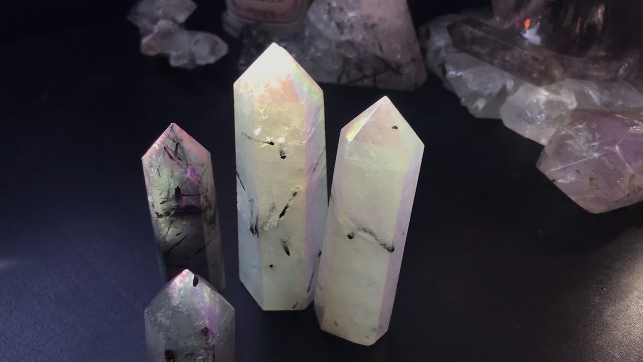 Sage Goddess - Tourmalinated Opal Aura Quartz Generators