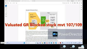 SAP S4HANA Sourcing and Procurement-Inventory management - valuated GR , mvt type, 107, 109.