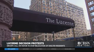 Protesters Show Up To Support Homeless Men Living In Lucerne Hotel