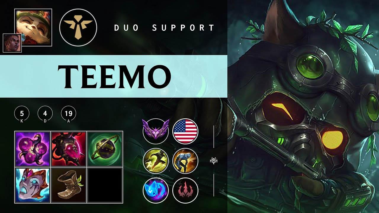 Teemo Support vs Nami - NA Master Patch 25.24