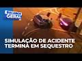 Suspeitos simulam acidente para sequestrar auditor em plano armado pela funcionária