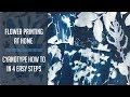 Real Floral Prints at home: Cyanotype tutorial in 4 easy steps