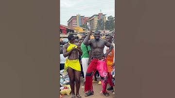 African village protectors dancing in public 😳🔥#model #africa #dance #shorts #dancer