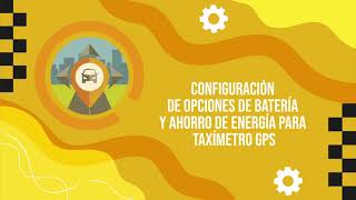 Configuración de opciones de batería y ahorro de energía para taxímetro GPS screenshot 2