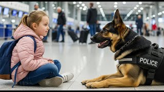 “Are You Lost Too?” A Little Girl Asked a Police Dog at the Airport — What He Did Next Melted Hearts