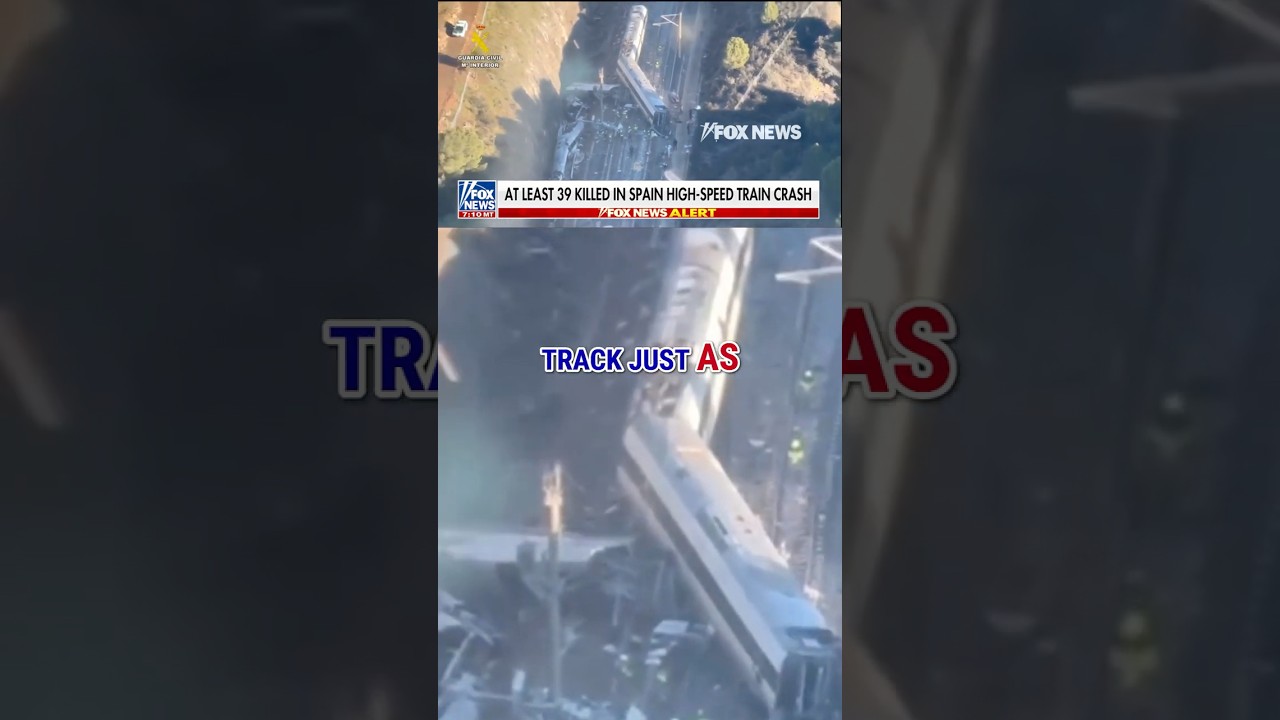 Dozens killed in Spain after MASSIVE train derailment #foxnews #news #shorts