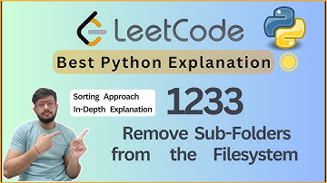 Leetcode 1233. Remove Sub-Folders from the Filesystem | Clean & Simple Python Solution Explained