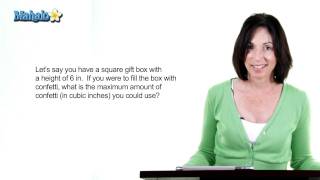 Volume Word Problem (Beginner)