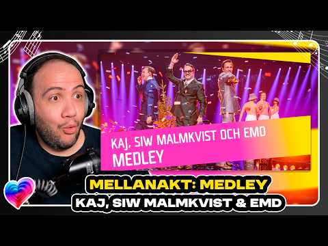 MELLANAKT: KAJ, Siw Malmkvist & EMD - Medley | TEACHER PAUL REACTS 🇸🇪🇫🇮