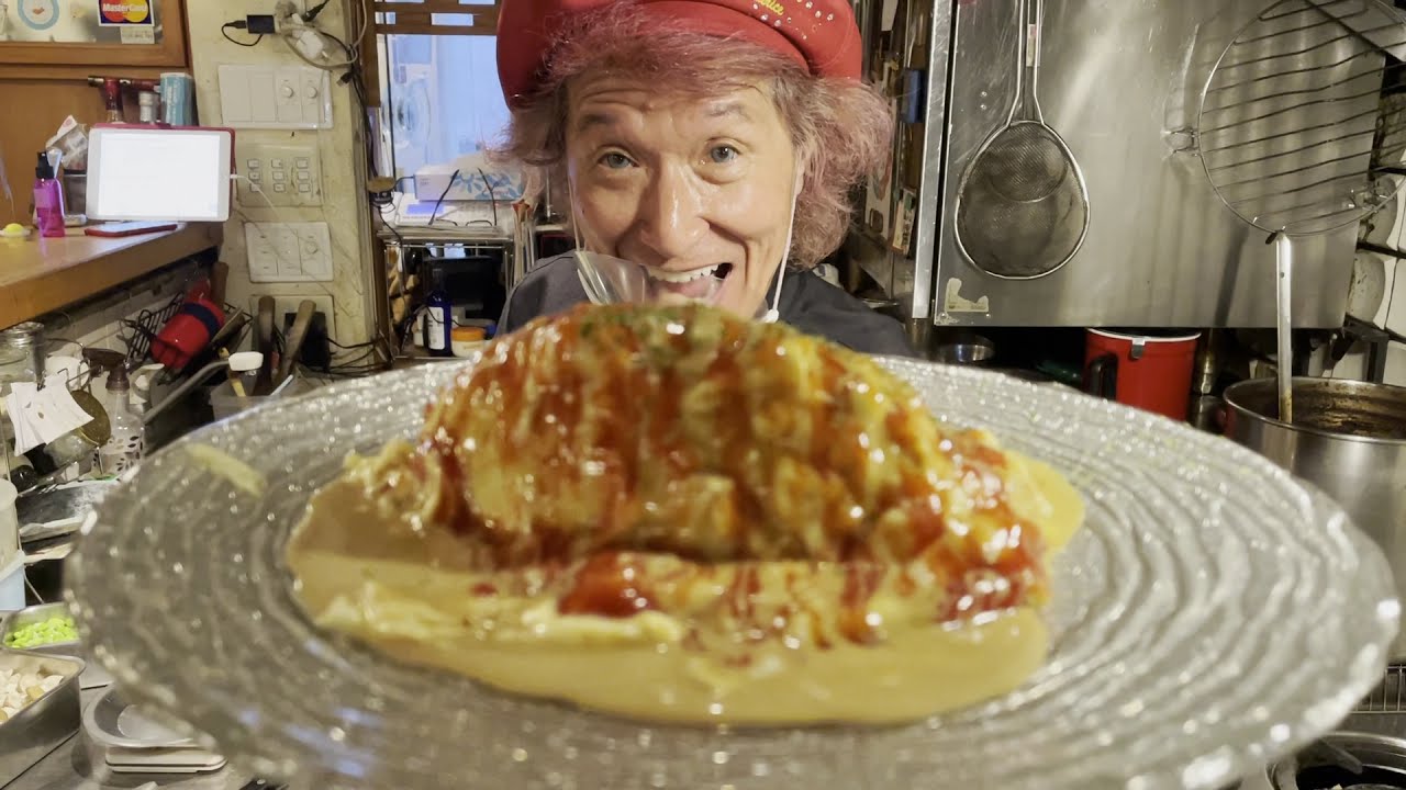 キチキチオムライス～醤油クリームソース～　KichiKichi Omurice ~Soy sauce cream sauce~ (No beef, no pork Omurice!)