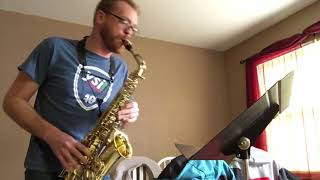 Ferling Etude No. 12 || James Barger, Saxophone