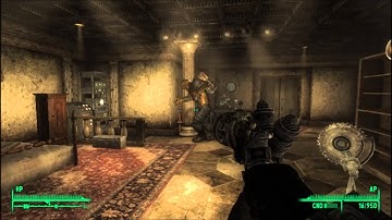 Fallout 3 - WTF Moment: Fawk stays running in the wall for no reason