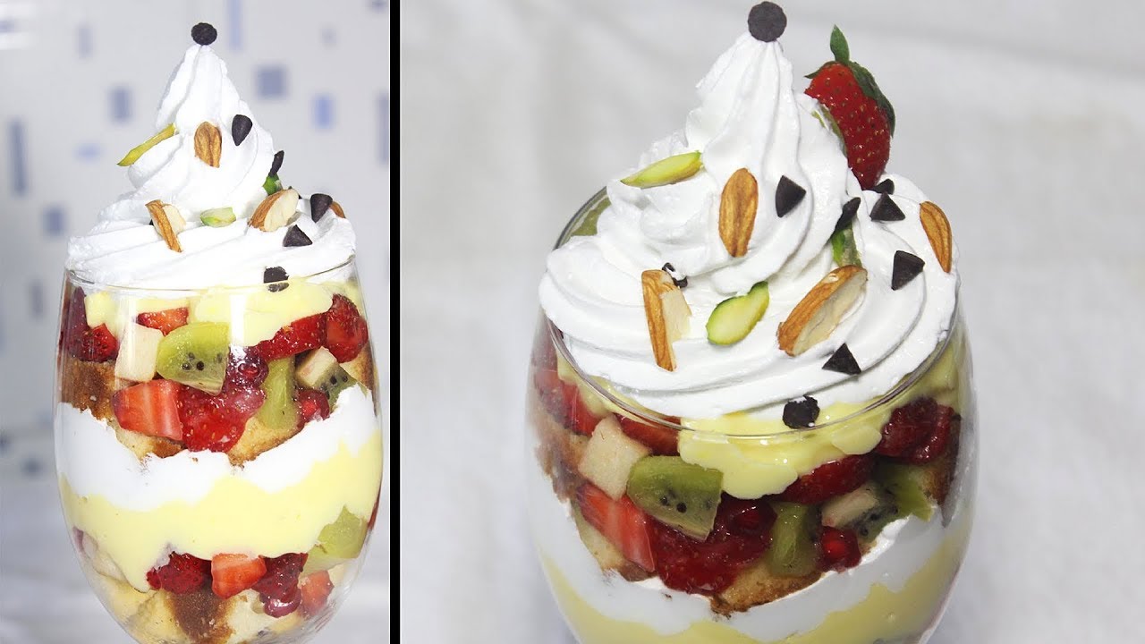 Trifle Pudding | Quick & Easy Homemade No Bake Dessert Recipe | Kanak