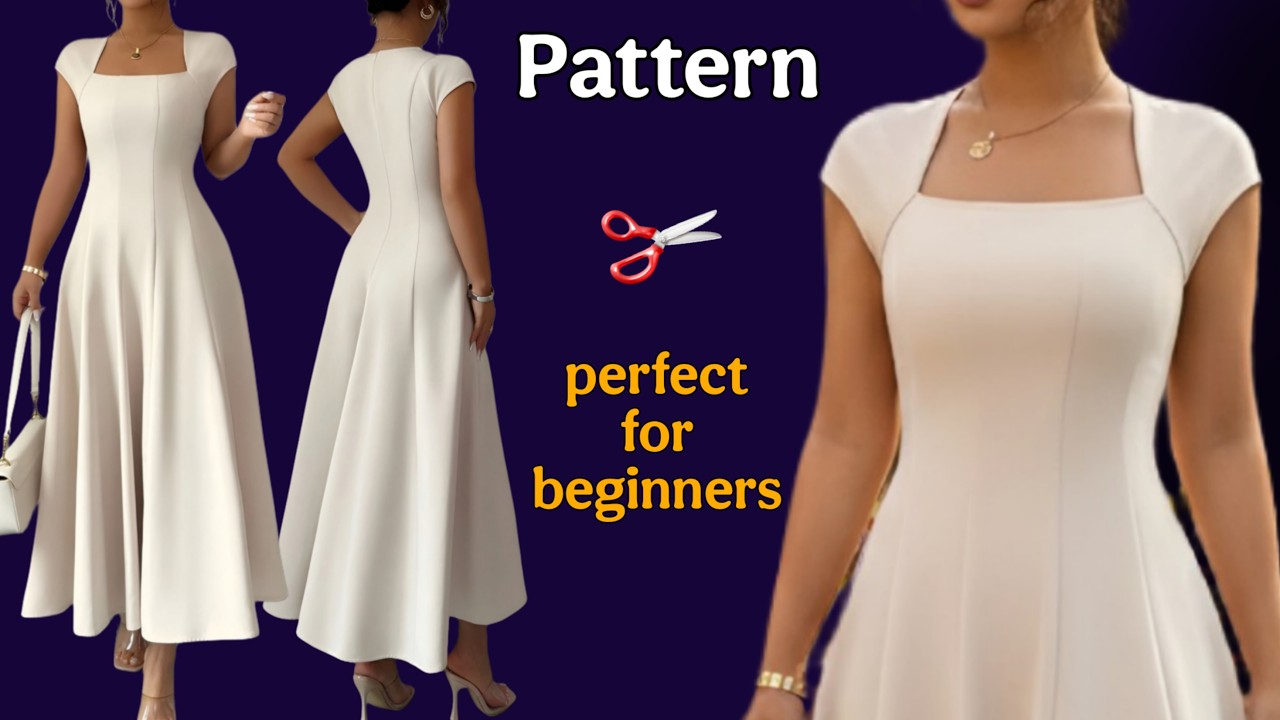 Секрет идеальной посадки | Секреты построения выкройки платья из 9 панелей ✂👗